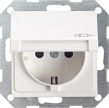 Gira 045427 Steckdose m.Klappdeckel rw System55