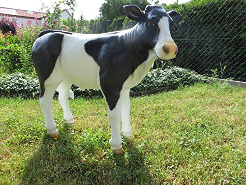 XL KALB~Premium Deluxe Gartendeko~LEBENSGROSS~Kuh~Gartendekoration Figur DEKO~Garten