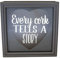 Boston Warehouse Shadowbox Wine Cork Holder Every Cork Tells A Story 10-Inch Gray
