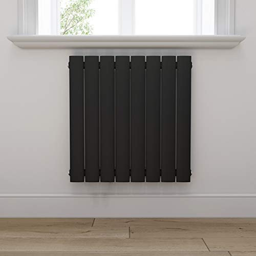ELEGANT Design Heizkörper 630x616mm Doppellagig Badezimmer/Wohnraum Seitenanschluss Antrazit Flachheizkörper Badheizkörper Radiator