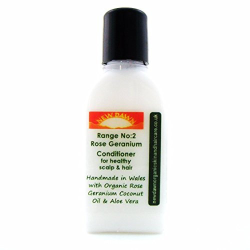New Dawn Natural Rose Geranium Hair Conditioner - 73% Organic - Range No.2 (25ml)
