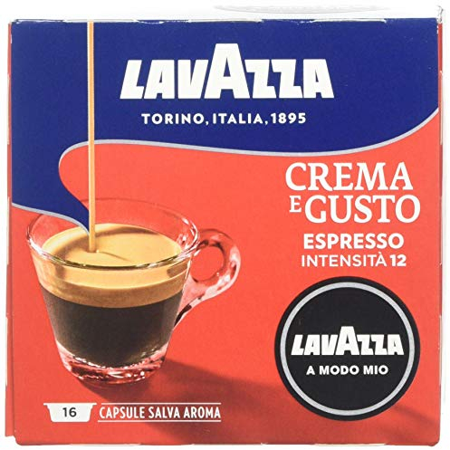 Lavazza A Modo Mio Crème E Gusto Expresso Capsules Paquet de 16 gousses