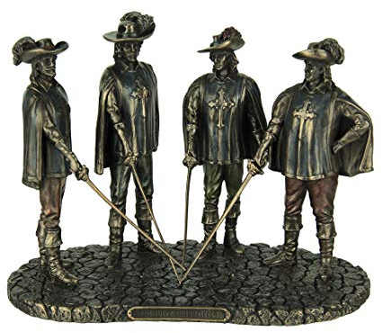Veronese Design The Muskeeers All for One Bronze-Statue