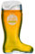 Anbobo Bierstiefel 1L mit individueller Gravur [Name] und [Motiv 01] - MeinGlas