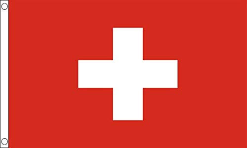 FlagSuperstore Drapeau Suisse 152 x 91 cm – 100% Polyester avec œillets