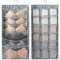 PERFETSELL Large Underwear Organiser for Wardrobe Wall Mount Bra Hanger Double Side Cloth Hanging Shelf Space-Saving Storage Bags with Hanger for Toys Purses Towels Socks Bra, 24 Mesh Pockets