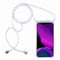 2ndSpring Coque avec Collier Compatible avec Huawei P Smart 2019/Honor 10 Lite,Tour de Cou Lanière en Corde Pendentif Housse,Blanc Argenté
