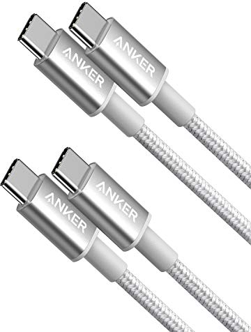 Anker USB C Cable, 2 Pack New Nylon USB C to USB C Cable (3.3ft 60W), USB 2.0 Type C Charging Cable for MacBook Pro 2020, iPad Pro 2020, iPad Air 4, Galaxy S20, Switch, Pixel, LG and More