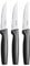 Fiskars Set di coltelli da coltello, 3 pezzi, Functional Form, Acciaio inox/Plastica, Nero, 1057564
