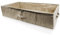ohihuw Durable Cotton linen Under Bed Storage Box with Clear Lidded Large Organizer Bin for Clothes, Blankets, Comforters, Shoes,Toys, Foldable Container (Brown)