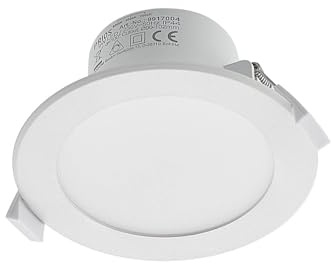 PRIOS LED Rida (Modern) in Weiß aus Aluminium (1 flammig,) Badezimmerleuchte