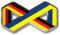 Deutschland-Ukraine Pin Anstecker Freundschaft Infinity