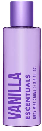 Escentuals Womens Vanilla Body Mist Fragrance Spray, 250ml