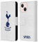 Head Case Designs Officially Licensed Tottenham Hotspur F.C. Blue Cockerel Badge Leather Book Wallet Case Cover Compatible With Apple iPhone 13 Mini