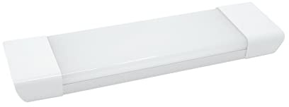 G.W.S® Pack of 2, Premium 1FT 30cm LED Batten Linear Tube Light, Neutral White 4000K, 10W 1000Lms, Flicker Free Surface Mount Ceiling Wall Light Fixture
