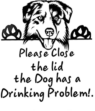 TOPINCN Cartoon-Hunde-WC-Aufkleber, Setzen Sie den Sitz auf die Toilette, Bitte Schließen Sie den Deckel (#2)