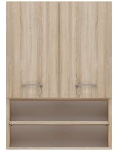 CDF Armoire pour Lave-Linge Pola Mini DK | Couleur : Chêne Sonoma | Armoire Moderne au-Dessus du Lave-Linge | Espace de Rangement | Étagères spacieuses | Côtés Lisses sans Embouts