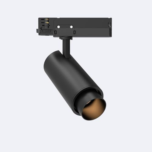 LEDKIA LIGHTING 3-Phasenstromschiene LED-Strahler 20W Fasano Cilindro Dimmbar Schwarz 3200K Warmweiß