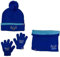 Ensemble Bonnet Gants cache cou Stitch Disney (snood ou tour de cou double a l'interieur) (Ensemble bonnet + gants + snood Stitch Disney)