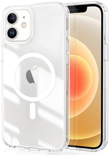 CACOE Magnetisch Hülle für iPhone 12/12 Pro 6.1 Zoll,kompatibel mit MagSafe,Durchscheinende Matt Handyhülle Stoßfest Kratzfest Schutzhülle Cover