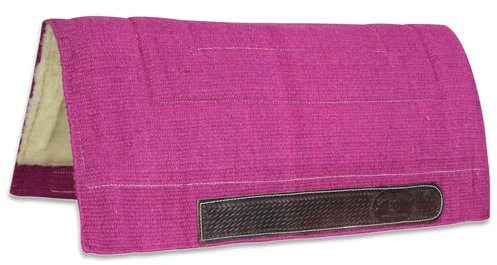 Horses Western Silver Horse PRO-Pad Basic, weich und strapazierfähig, unverzichtbar zum Schutz des Pferdes vor Verletzungen und übermäßigen Stößen, dezent und elegant (Magenta)