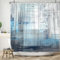 ASDCXZ Tenda da doccia 180 x 180 cm, moderna, astratta, bianco, grigio, blu, arte graffiti, bagno, lavabile, in poliestere, impermeabile, per vasca da bagno con 12 ganci