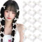 10Stück Weiß Haarschleife Klein Mini Haarklammer,Süß Kawaii Schleife Haare Haarspangen Damen Niedlich Einfarbig Haarspange Schleife Haarklammern Hair Bow Hair Clip Für Frauen Mädchen Hair Accessories