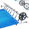 ACXIN Sistema de enrollado móvil para piscina, enrollador para lámina solar, cubierta de piscina, enrollable, 3 m - 5,70 m, acero inoxidable, sistema de enrollado premium, ajustable, incluye fijación
