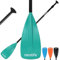 XUXIAKE SUP Paddel mit Aluminium Schaft und Nylon Klinge, schwimmende Paddleboard Ruder, verstellbar 170-210 cm, Grün