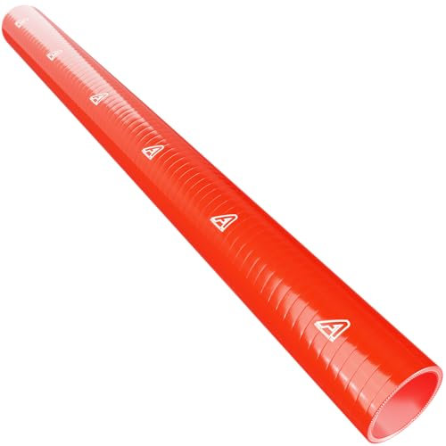 Tubo de silicona universal de 19 mm de diámetro interior rojo de 1 metro para radiador