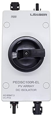 TNGNMGVSJ Interruptores seccionadores SISO-32 Solar Electrical DC 1500VDC Interruptor aislador con 2 Pares de Conectores solares for de energía Solar
