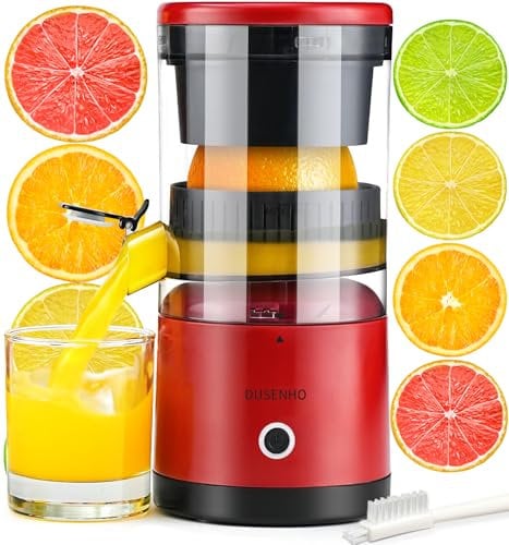 Presse Agrume Electrique Extracteur Presse Orange Electrique Jus USB Charge pour Citron, Orange | 45 W | Haut rendement | Portable
