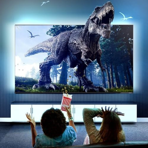 DONGXIAO Led Light For Tv,tv Lightsled Tv Backlight,tv Led,led Light For Tv,led Strip Lights For Tv,behind Tv Lights,Camera Grip TV Screen Synchronised Smart LED Ambient Light Strip(TV72~85in)