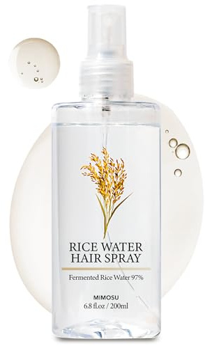 mimosu 97% Fermented Rice Water Hair Growth Spray with Biotin, 6.8fl.oz