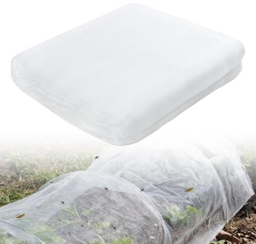 mizikuu Red Anti-Insectos, 3 x 10m Malla Fina Insectos Mosquitera Red de Protección contra Pájaros Red de Jardín Protección para Vegetales Plantas Flores Frutas