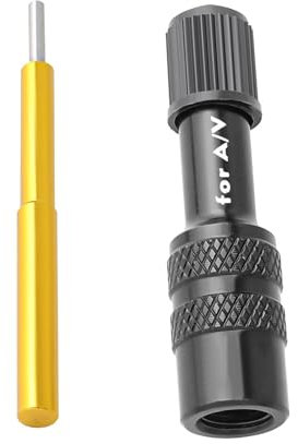 Aluminum Fork Valve Adapter – Front Fork Air Adapter | Valve Converter For Standard Pumps, Perfect For Road & Mountain Bikes. Durable, Easy-to-Use Tire Pump Accessory