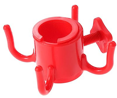 Yardwe Crochet De Suspension pour Parasol Accroche-Tout Plastique Rouge à Branches pour Serviettes Lunettes Chapeaux Et pour Plage Et Camping