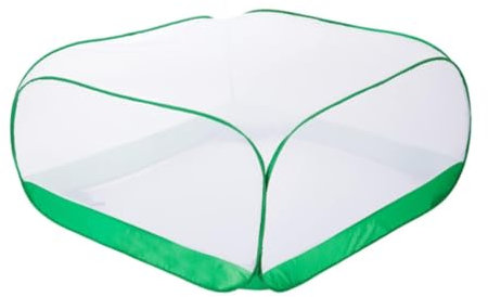 MagiDeal Mesh Plant Cover Tent for Raised Flower Bed Bird Chicken Animal Barrier for Vegetables Planting Enclosure Plant Protector, 120x120x60cm