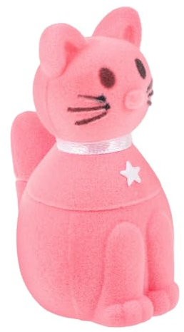FRCOLOR Katzenform Ring-geschenkbox Für Verlobungsring Ringbehälter Mit Glatter Innenfläche Stabile Und Bruchfeste Ehering-box Als Geschenk-etui Für Ohrringe