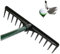 DAGLLGEW Rastrello da Golf 14x3 Pollici Rastrello per Sabbia monofacciale Leggero e Robusto in plastica per campi da Golf per campi in Sabbia, Giardini, piantagione livellatore per Prato Rastrel
