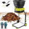 Trituradora jardín 2500 W, trituradora madera eléctrica, tritura hasta 54 mm, velocidad 3600 rpm, cuchillas acero reversibles con bolsa recolectora para residuos jardín, hojas y ramas.,Powercord×60m