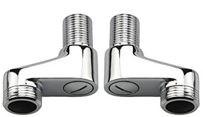 Adaptador de grifo de bañera, 3/4 a 1/2 variante de latón de níquel,