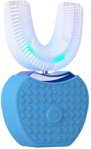 Sensepro Automatik Zahnbürste, Sensepro 360°Ultraschall-Zahnbürste, U-förmige Zahnaufhellungsbürste (Blau)