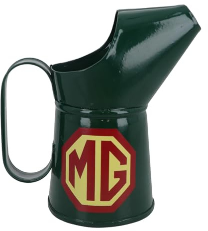 AB Tools Genuine Vintage MG Logo Decorative Oil Pourer Jug Container 1/2 Pint Capacity
