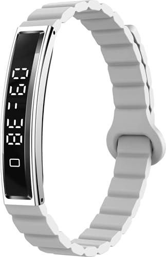 findtime Smart Band Schrittzähler Armband Fitness Tracker Schmal Pulsmessser Schlaftracker IP68 Wasserdicht Stress Zyklus Tracking Sportmodi Aktivitätstracker Fitness Armband für iOS Android