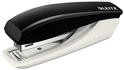 Leitz Mini Cucitrice da Ufficio, Capacità fino a 10 Fogli, Nero, Design Ergonomico, Gamma NeXXt, Box, 55170095