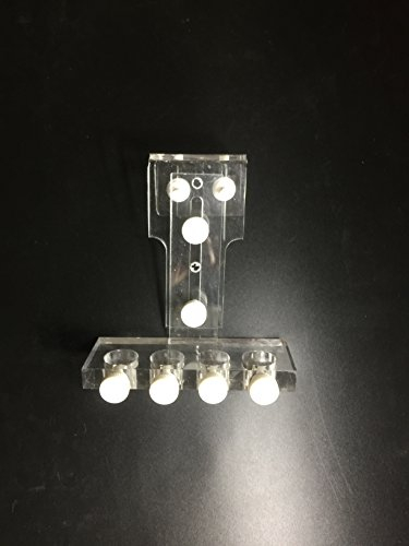 Aquariumbehälter pH Redox Sonde Elektrodenhalter, Schlauchhalter Fixture Acryl (4 Probe)