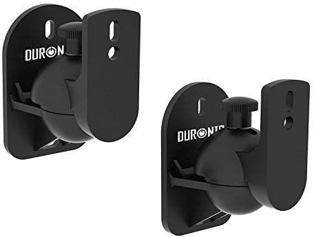 Duronic Speaker Wall Mount SPS1010 set of 2 universal brackets for Wireless or Wired Bluetooth Speakers Suitable to Wall Mounting