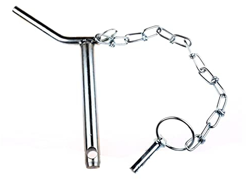 Unbekannt Bolzen Ø 16mm Länge 450mm Sicherungsbolzen mit Kette+Klappstecker Handgriff