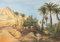 Krippenzubehör, Hintergrund Motiv Palme 70 x 100cm (44635095272)